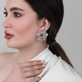 گوشواره طرح جواهر خورشیدی