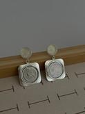 گوشواره طرح سکه یک ریالی